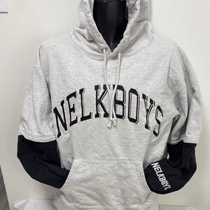 Gray and Black Hoodie